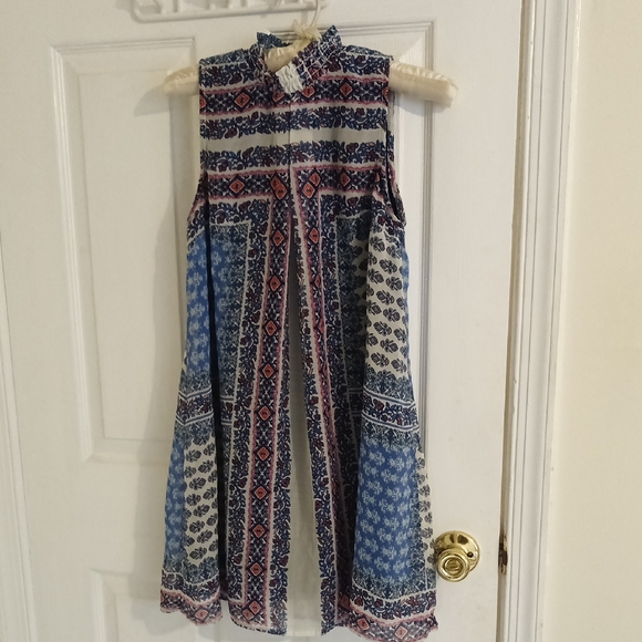 Speechless XS Navy & Pink Floral Blouse - Picture 1 of 12